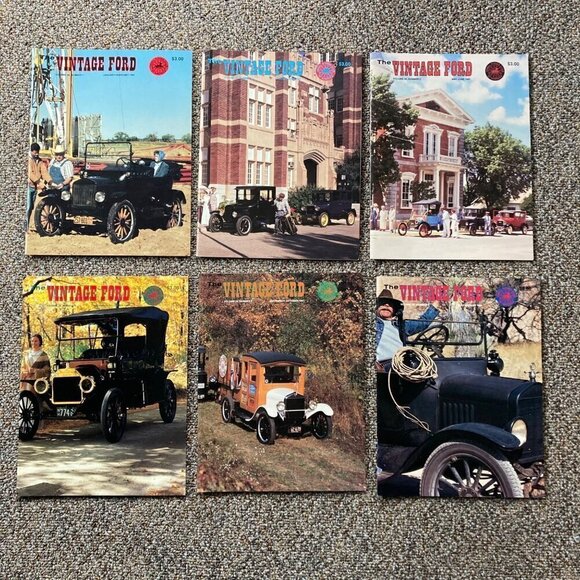 Lot 6 The Vintage Ford Magazine 1991 COMPLETE SET! Model T Ford Club of America - Picture 1 of 9